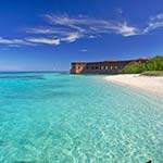 Arriving at Dry Tortugas with Key West Seaplane Adventures
